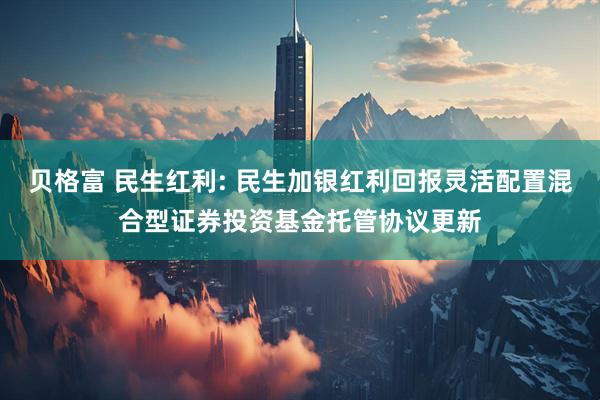 贝格富 民生红利: 民生加银红利回报灵活配置混合型证券投资基金托管协议更新