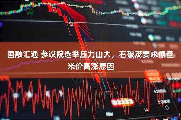 国融汇通 参议院选举压力山大，石破茂要求彻查米价高涨原因