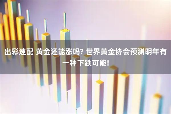 出彩速配 黄金还能涨吗? 世界黄金协会预测明年有一种下跌可能!