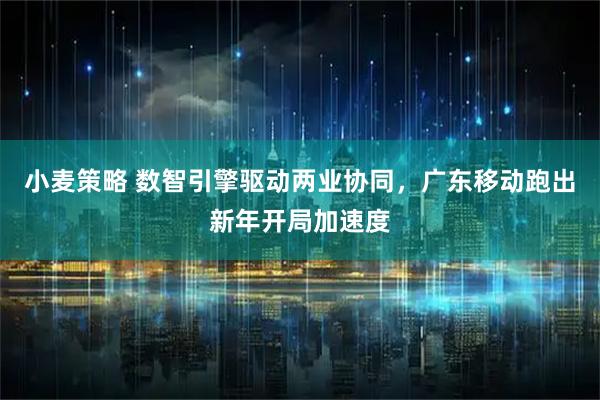 小麦策略 数智引擎驱动两业协同，广东移动跑出新年开局加速度